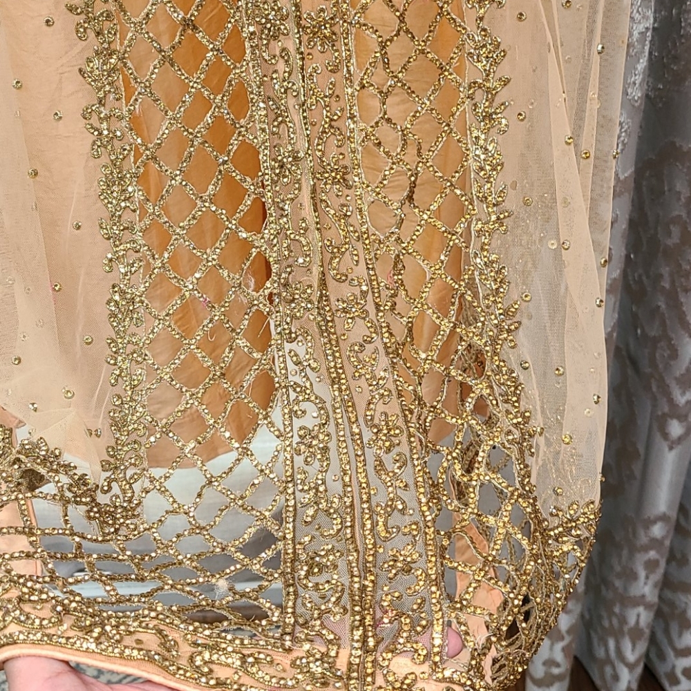 Women's Indian Bridal Tunic Lehenga Dress - Picture 10 of 12